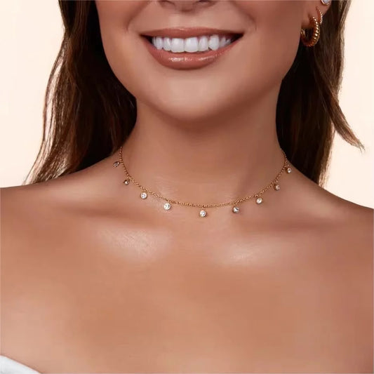 Stone Charms Necklace