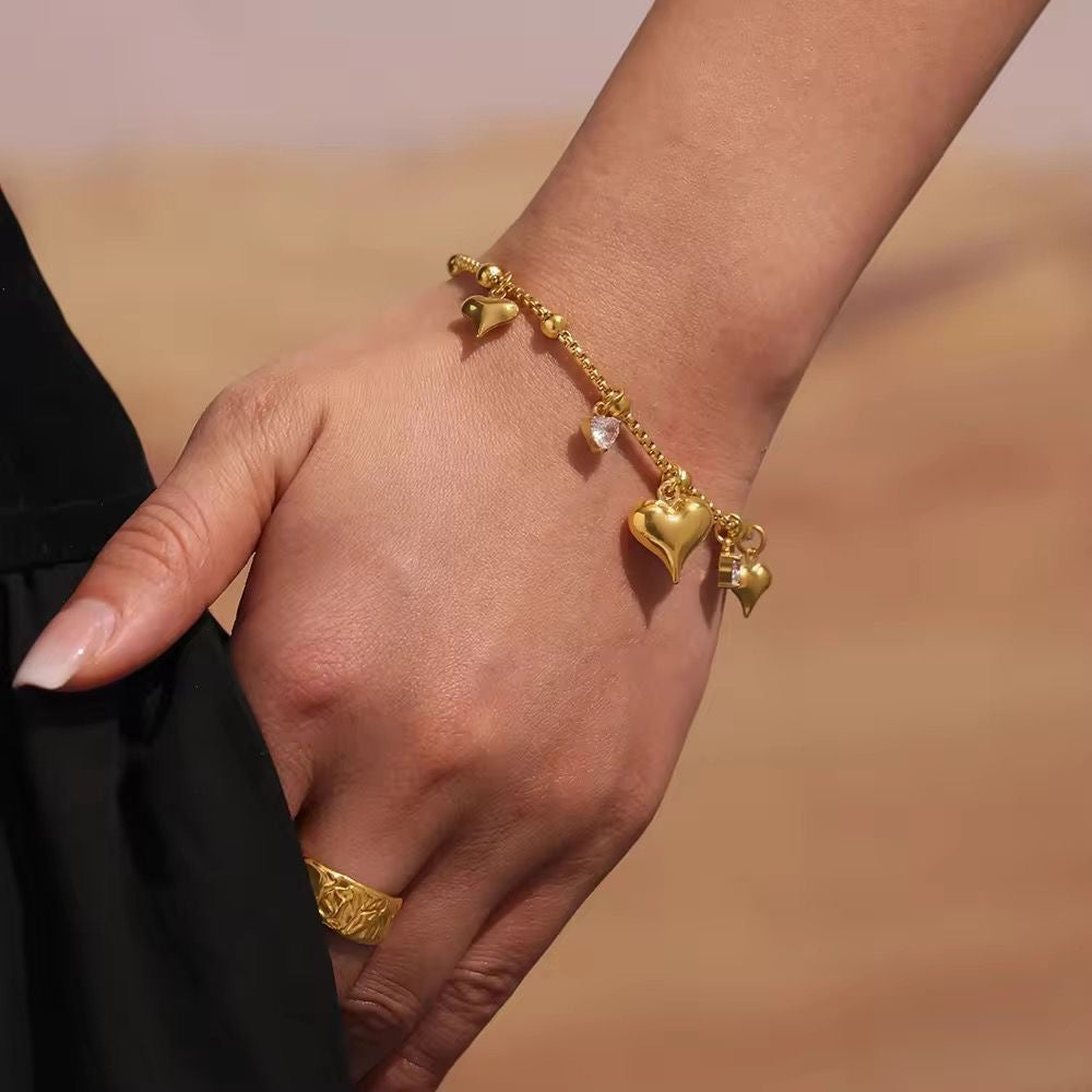 Chunky Heart Bracelet