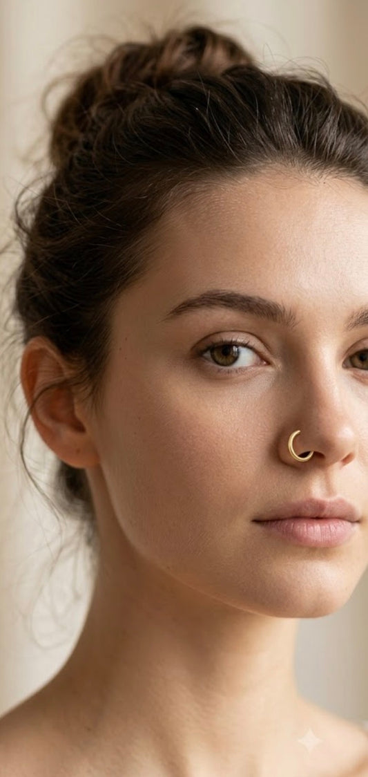 Plain golden noseRing