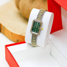 Vintage Two-Tone Crystal Watch