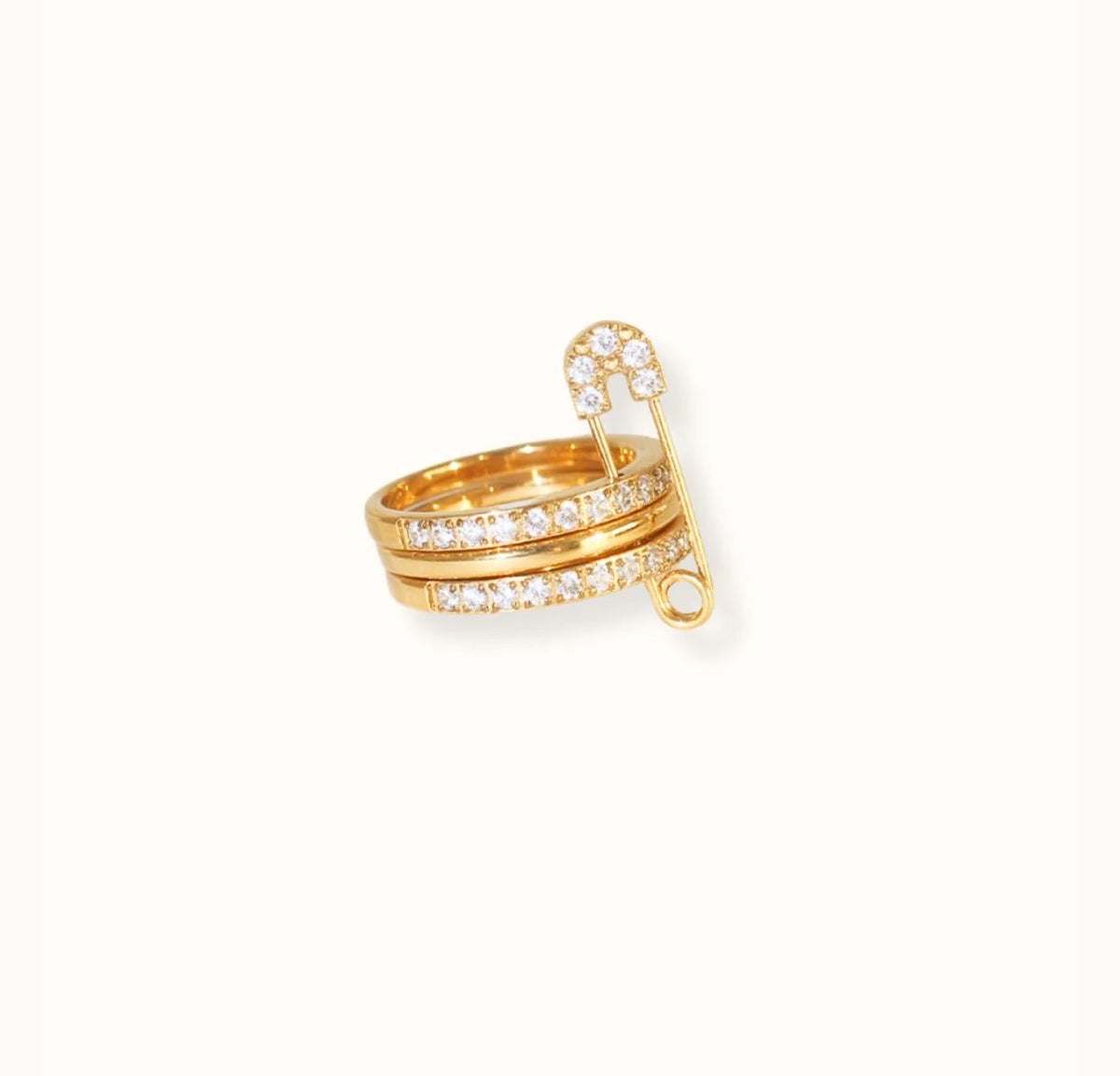 Safety pin ring