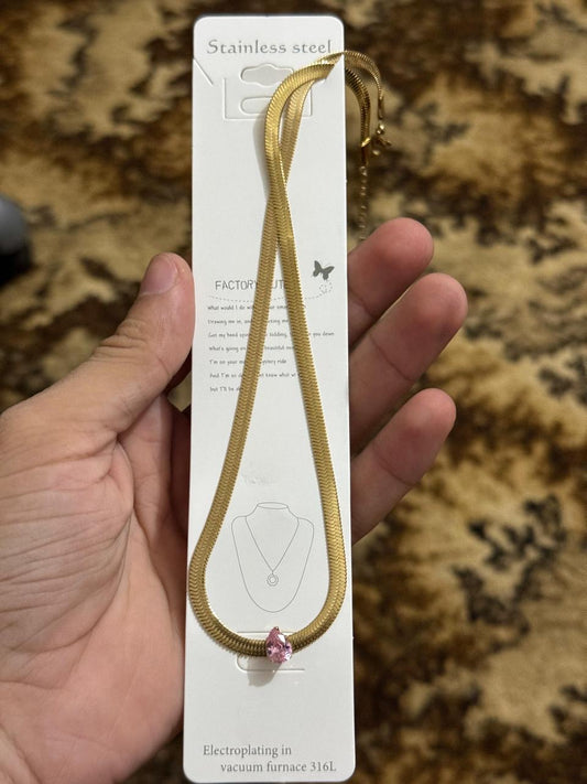 Snake Stone Necklace
