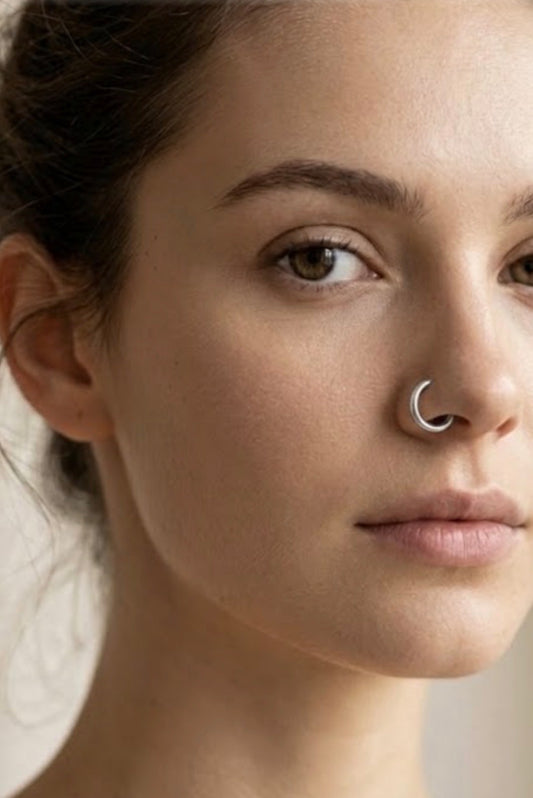 Plain Silver Nosering