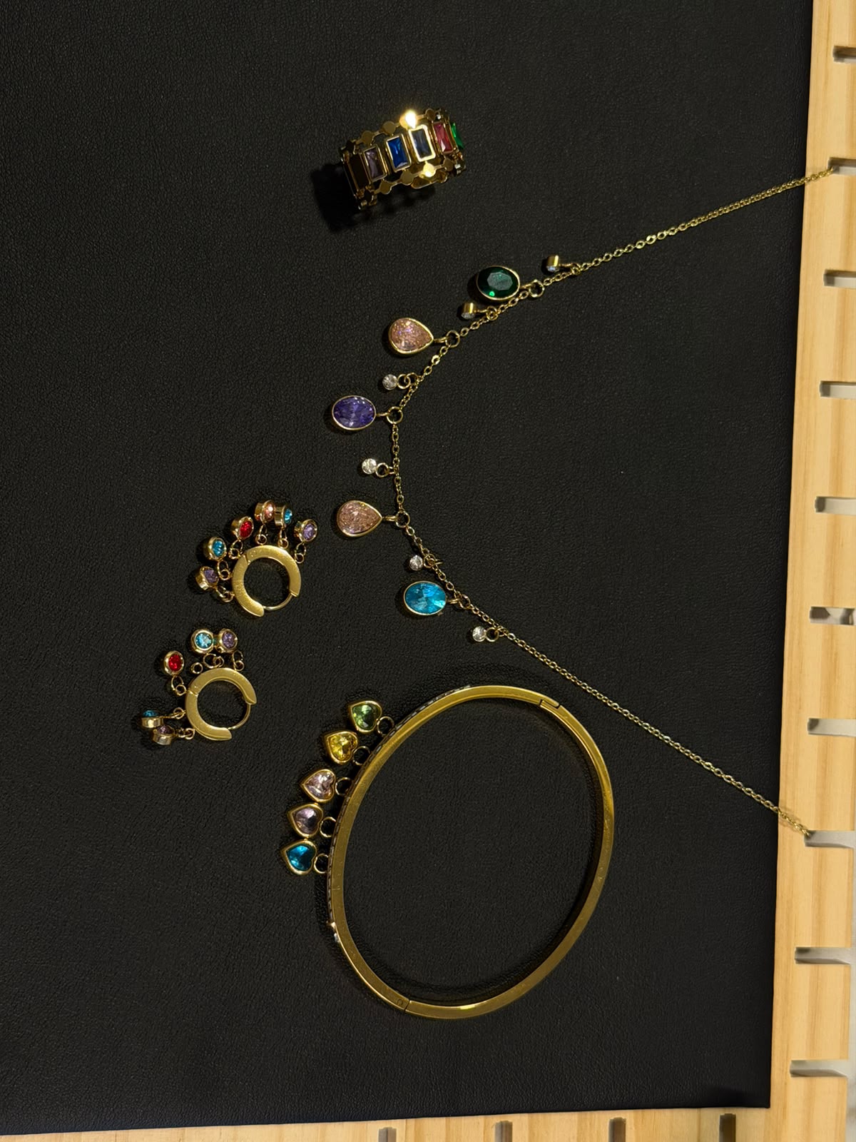 Multi Gemstone Set (adjustable Ring)