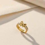 Bow stone ring
