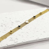Mesh clover braclate