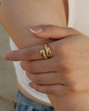 Luxury zarkoon adjustable ring