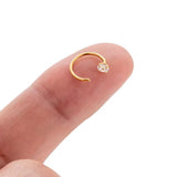 New  one stone nose ring