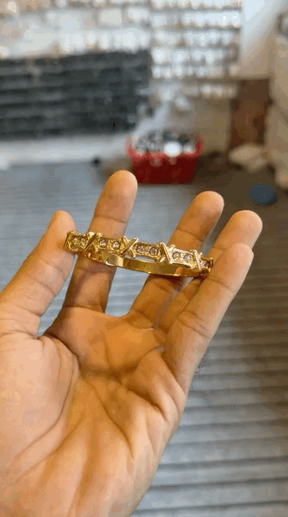 Cross Stoned Bracelet