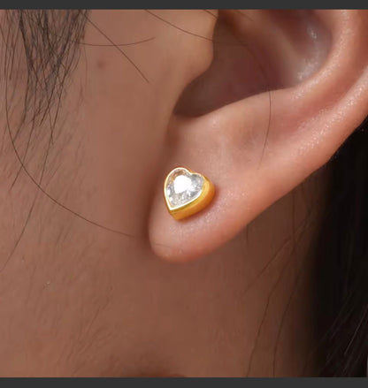 Heart stoned Studs