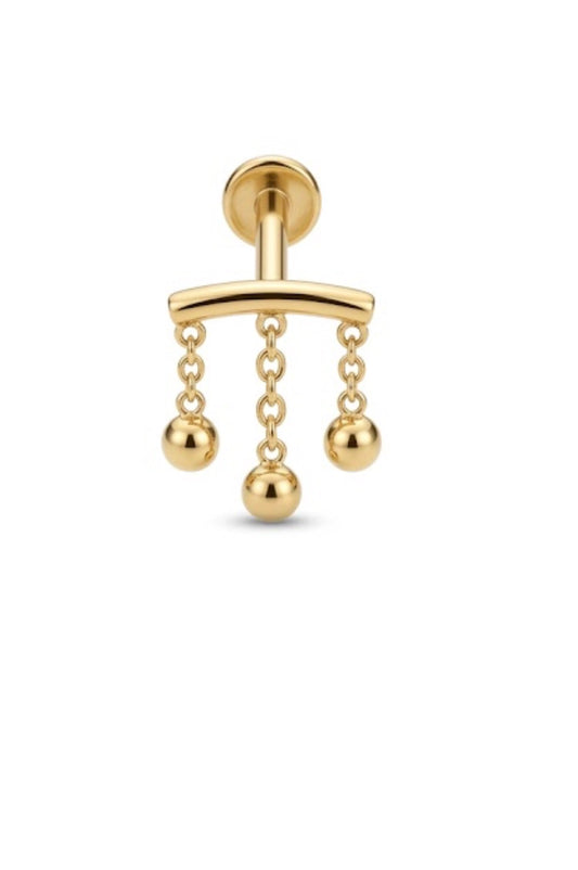 Triple Chain NosePin