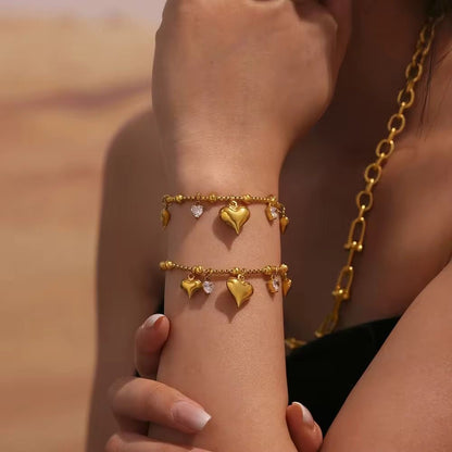Chunky Heart Bracelet