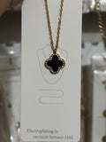 Stone clover necklace