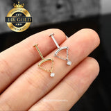18k Helix/Tragus Dangle Earring