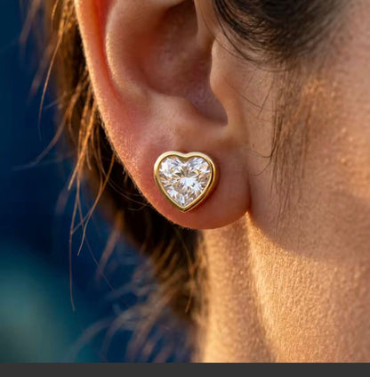 Heart stoned Studs