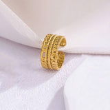 Chunky adjustable ring