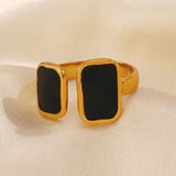 Black & white ring adjustable