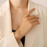 Heart combo bracelet & necklace