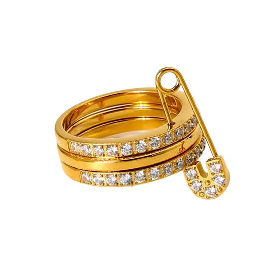 Safety pin  ring