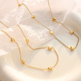Heart combo bracelet & necklace