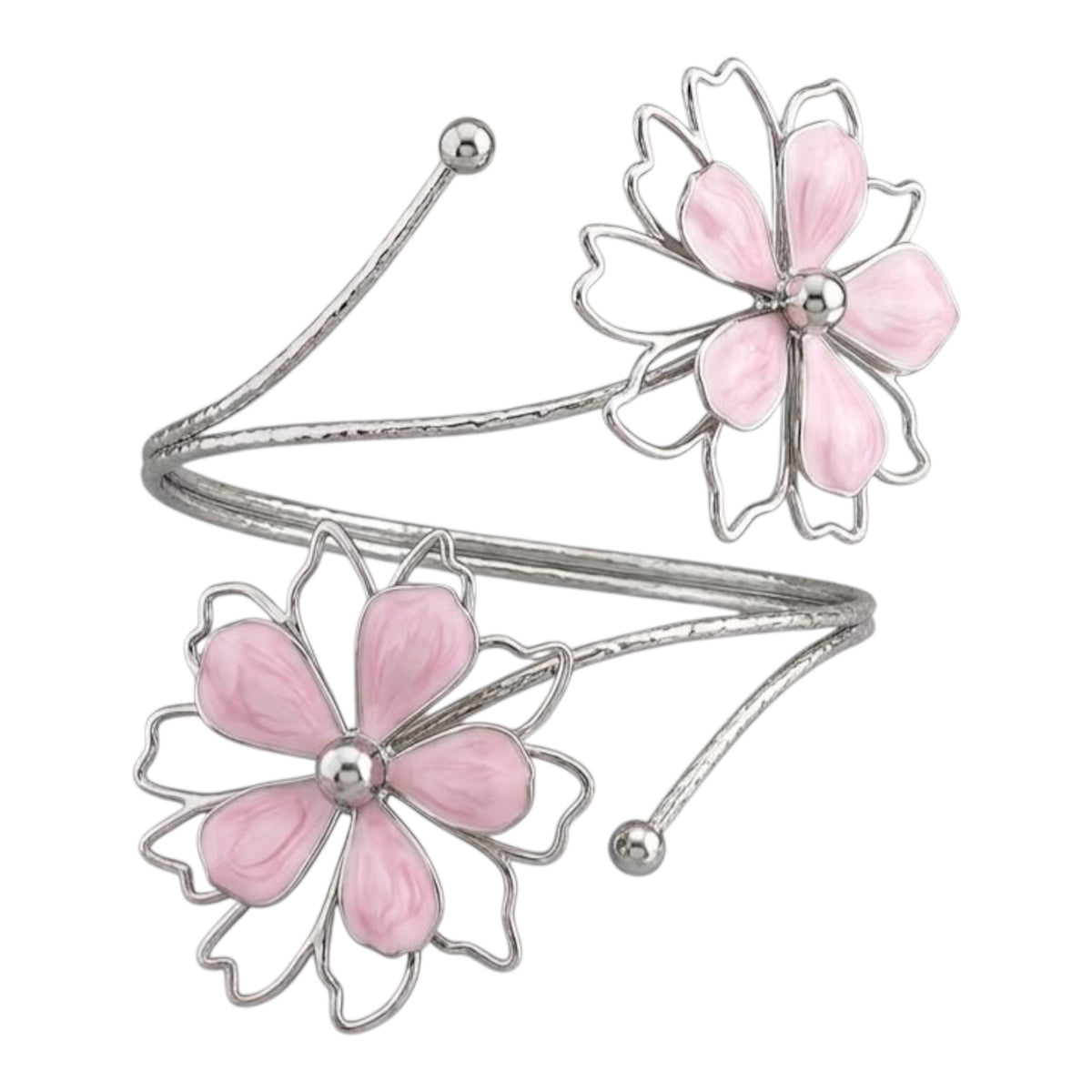 Flower Silver ArmCuff