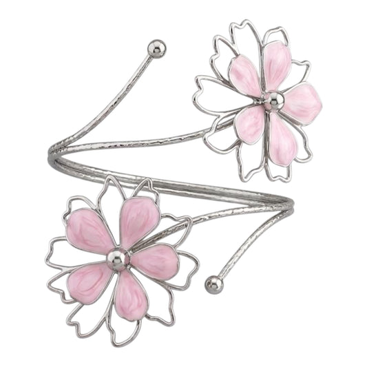Flower Silver ArmCuff