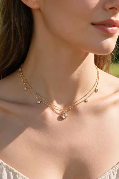 Layered Stone Necklace