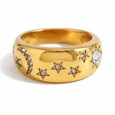 Celestial Starburst Signet Ring hai.