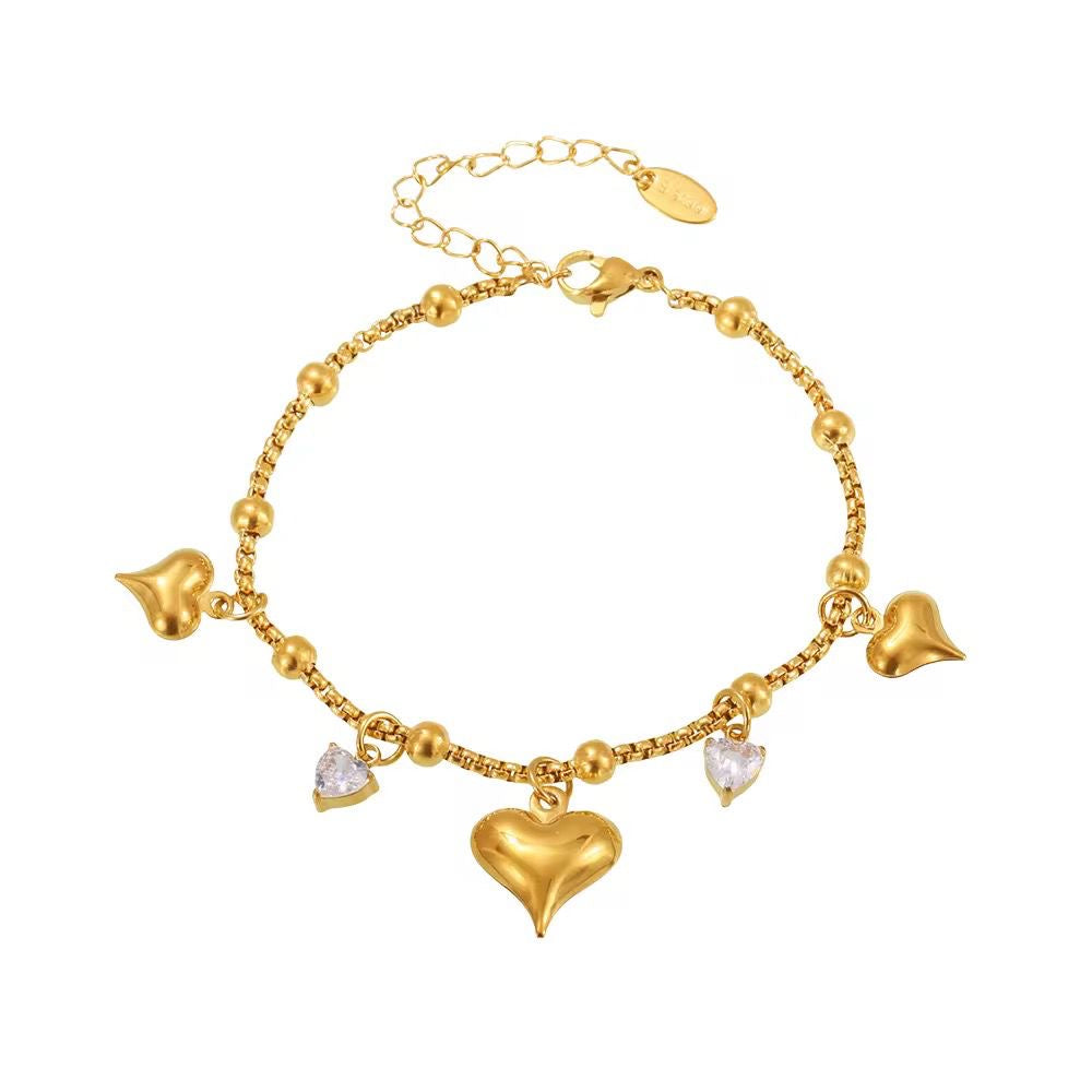 Chunky Heart Bracelet