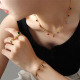 Multi combo bracelet & necklace