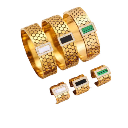 Bold Handcuff+Ring Set