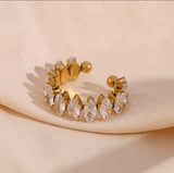 New luxury marquise zircon ring