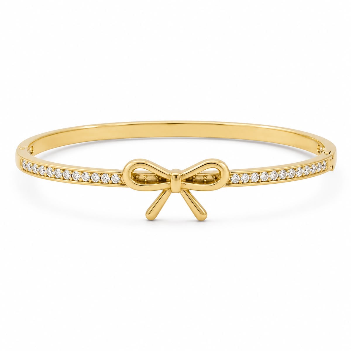 Bow Stoned Cuff