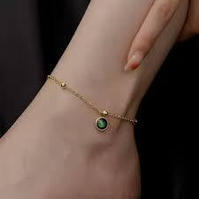 Emerald Anklet