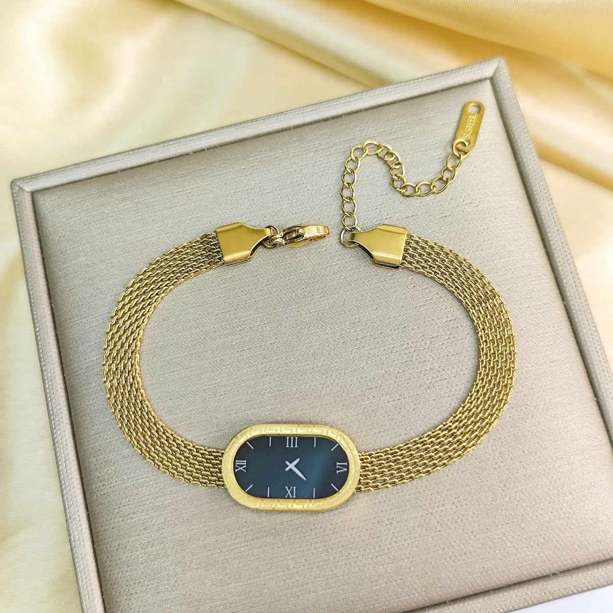 Mesh Clock Bracelet