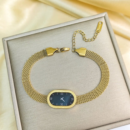 Mesh Clock Bracelet