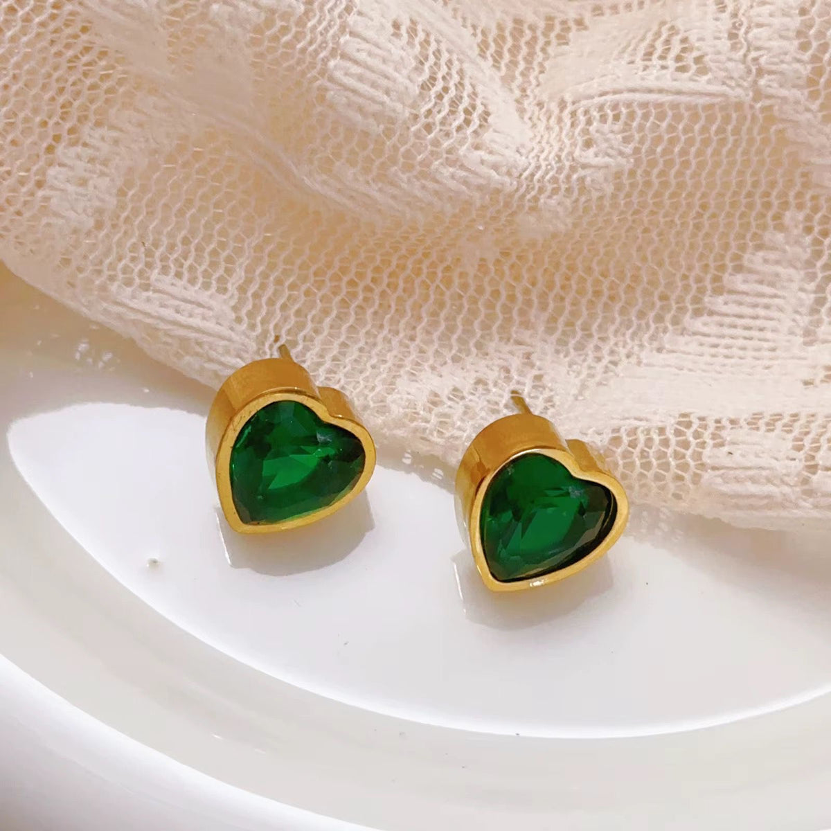 Heart stoned Studs