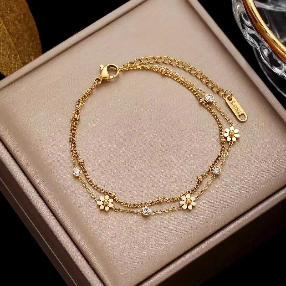 Daisy Layered Bracelet