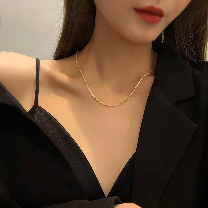 Golden Plain Necklace