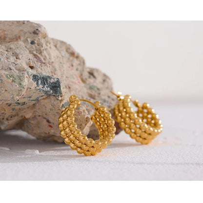 Beaded Hoop Earrings