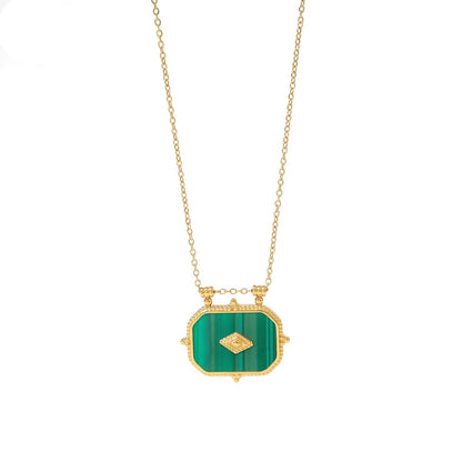 Retro Geometric Necklace