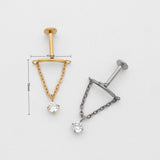 18k Helix/Tragus Dangle Earring