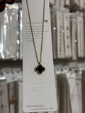 Stone clover necklace