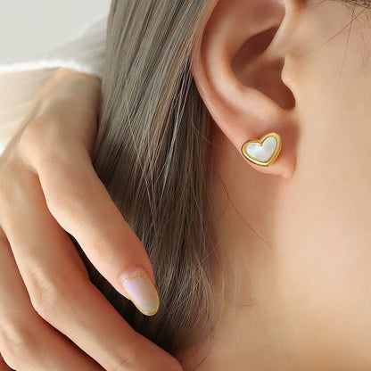 Minimal Heart Cute Earrings