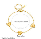 3 heart braclate