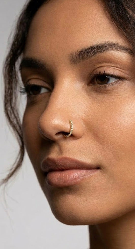 Stones Nose Ring 6mm