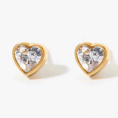 Heart stoned Studs