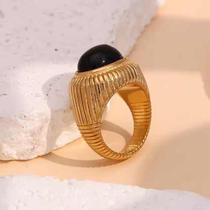 Black Stone ring
