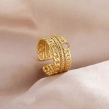 Chunky adjustable ring