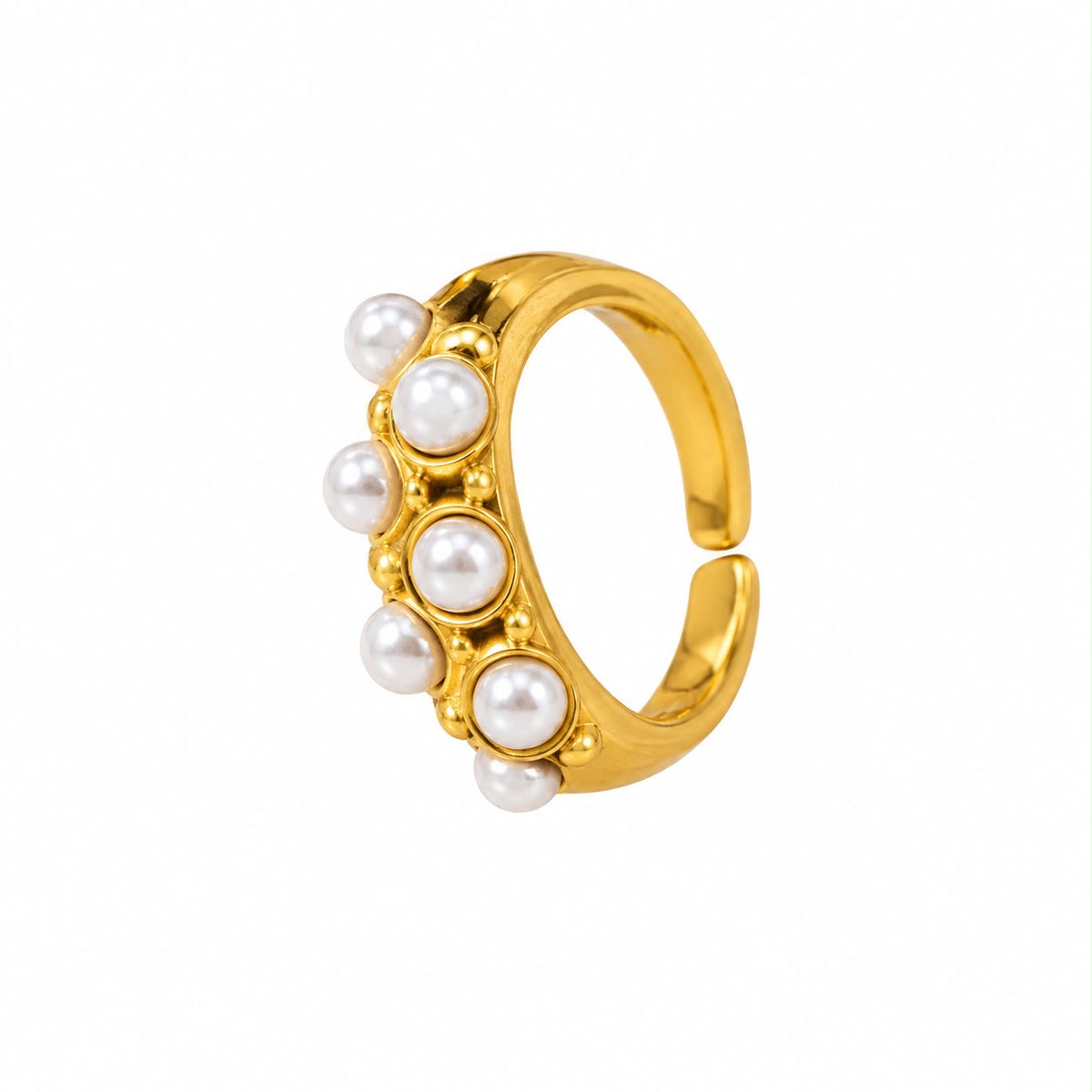 Pearl Chunky Ring (adjustable)